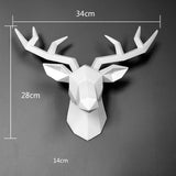 3D Animal Head Wall Hanging Sculpture