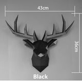 3D Animal Head Wall Hanging Sculpture