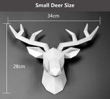 3D Animal Head Wall Hanging Sculpture