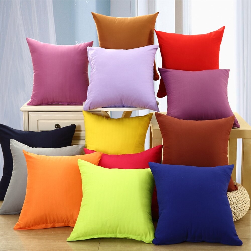 Vibrant Candy Color Pillow Covers