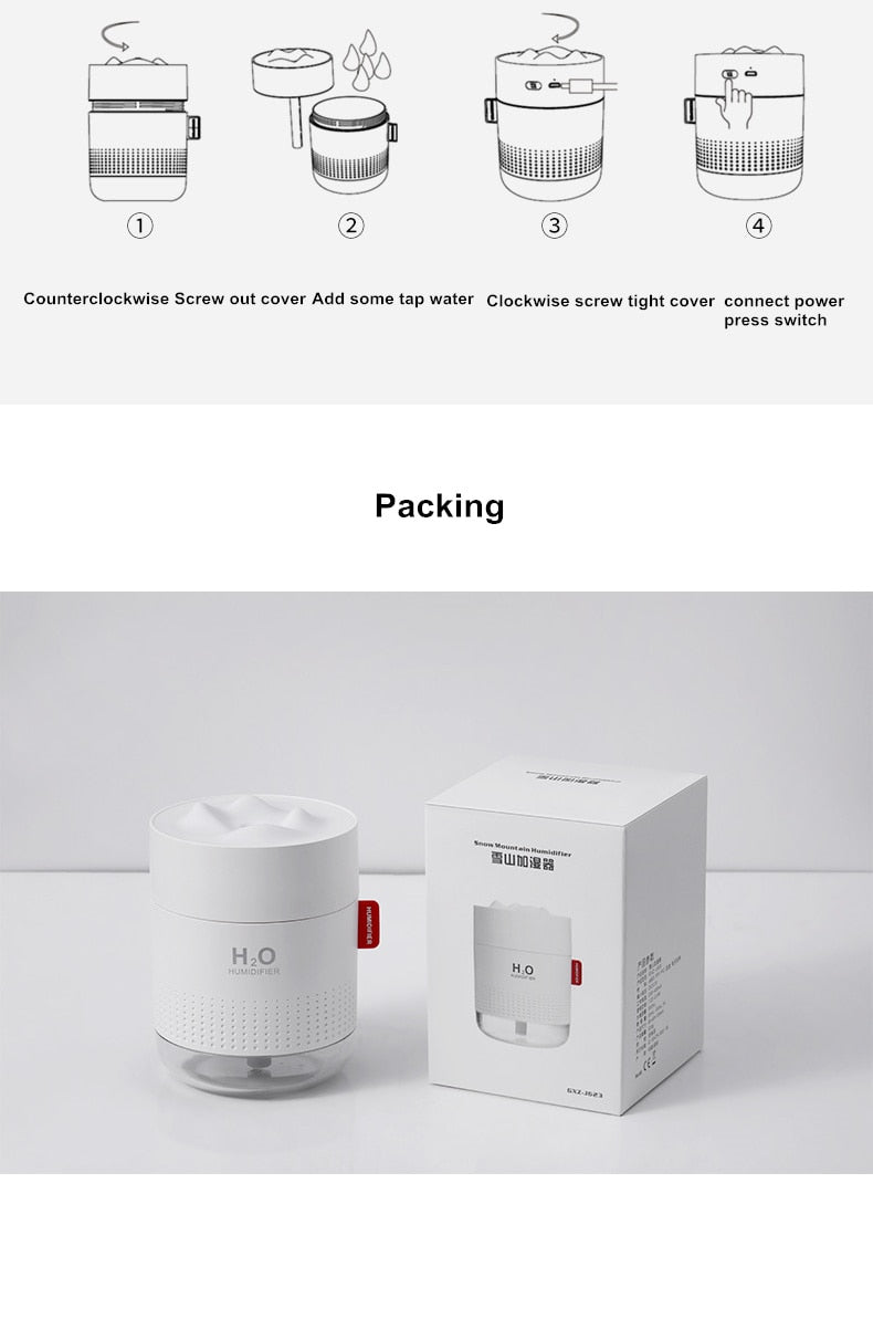 White Snow Mountain Humidifier