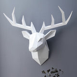 3D Animal Head Wall Hanging Sculpture