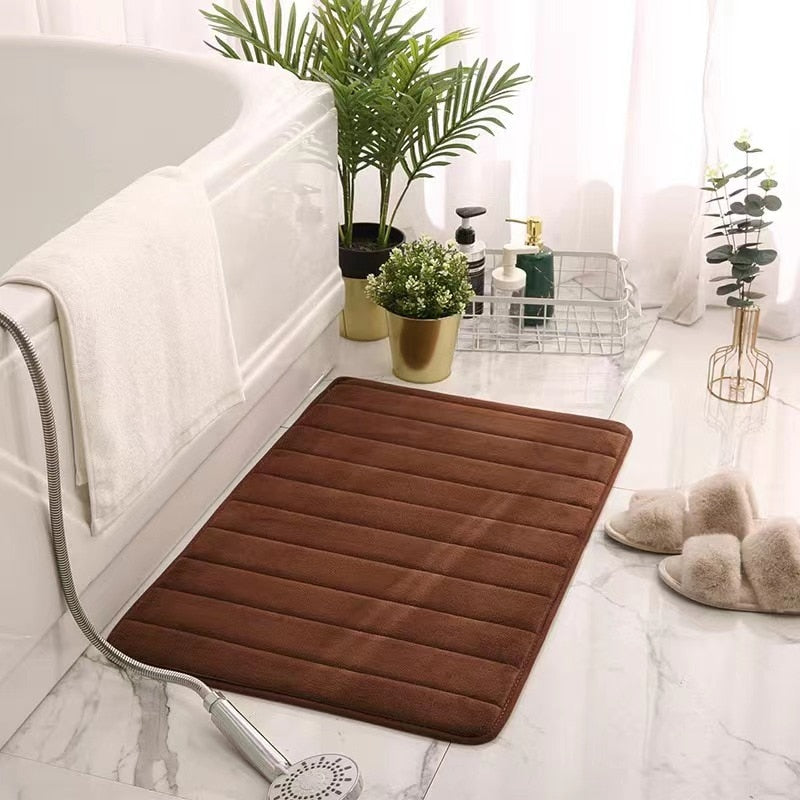 Cobblestone Embossed Bathroom Bath Mat