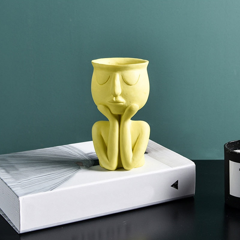 Creative Humanoid Ceramic Flower Pot