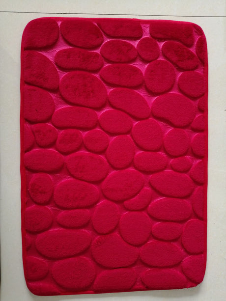 Cobblestone Embossed Bathroom Bath Mat