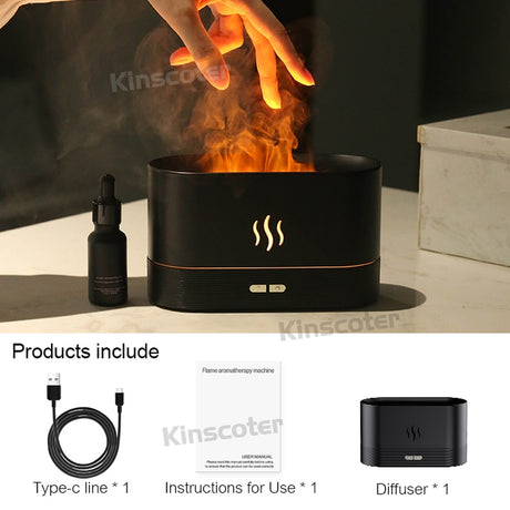 KS Flame Lamp Aroma Diffuser