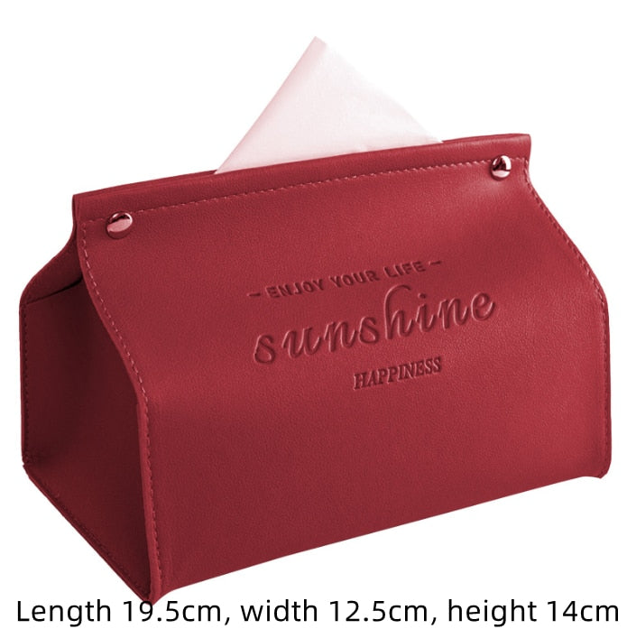 Nordic Leather Tissue Box