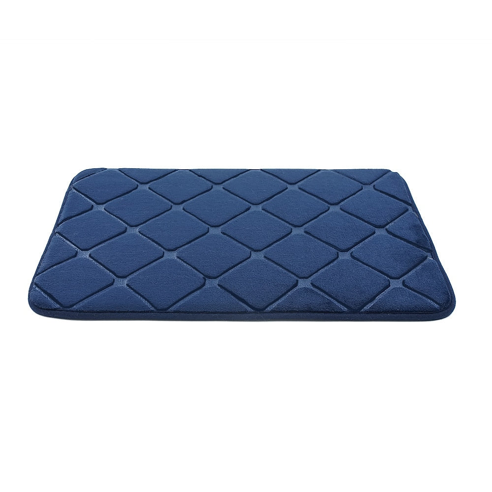 Cobblestone Embossed Bathroom Bath Mat