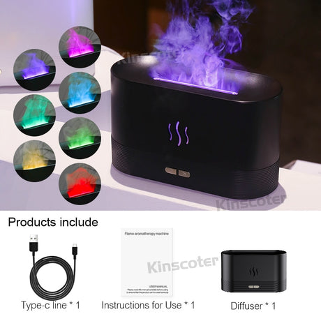 KS Flame Lamp Aroma Diffuser