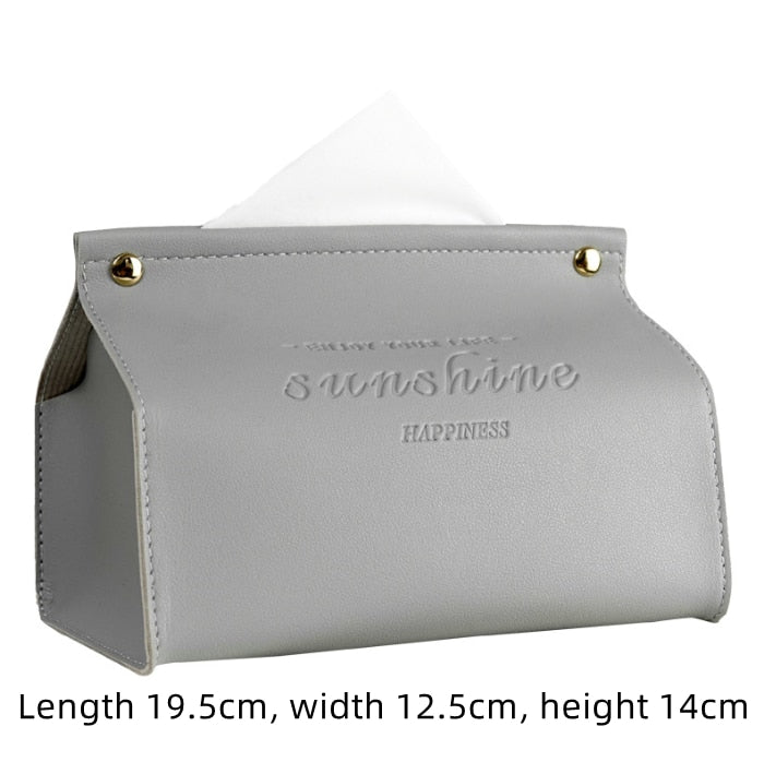 Nordic Leather Tissue Box