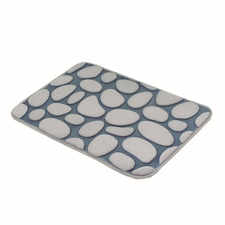 Cobblestone Embossed Bathroom Bath Mat