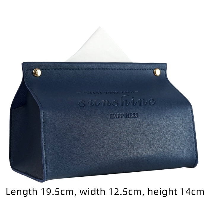 Nordic Leather Tissue Box