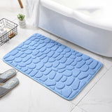 Cobblestone Embossed Bathroom Bath Mat