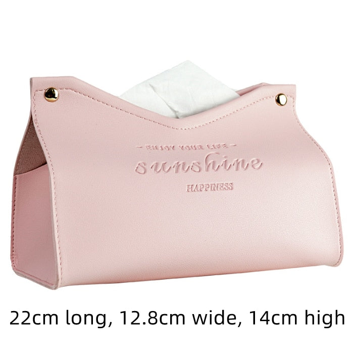 Nordic Leather Tissue Box