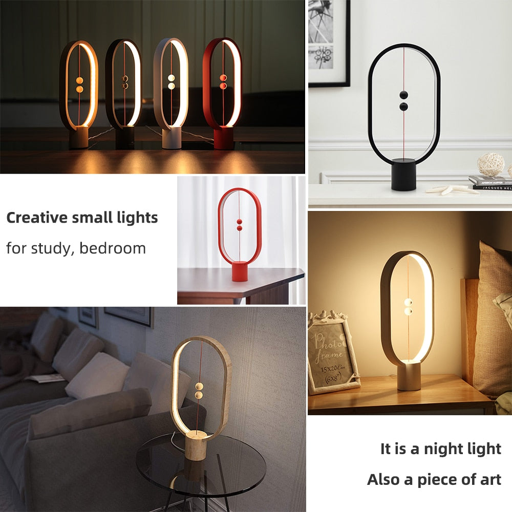 Levitate Lamp: Magnetic Balance Night Light