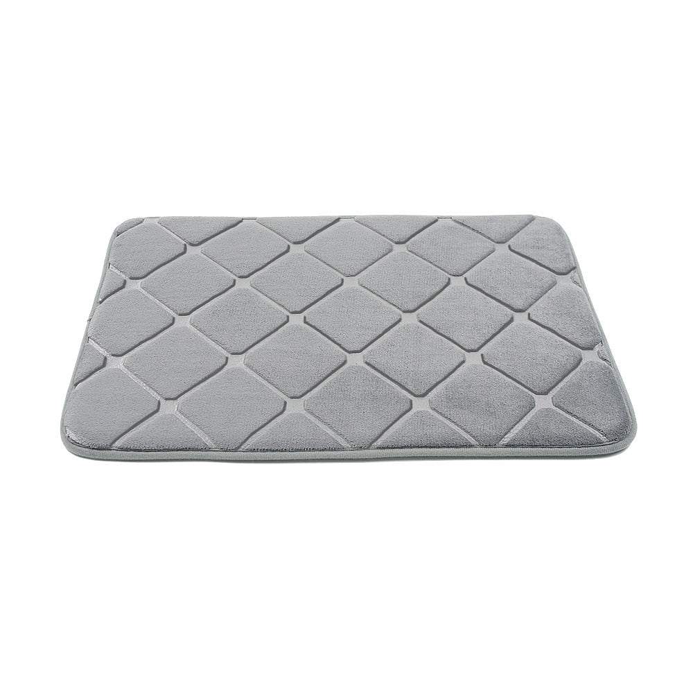 Cobblestone Embossed Bathroom Bath Mat