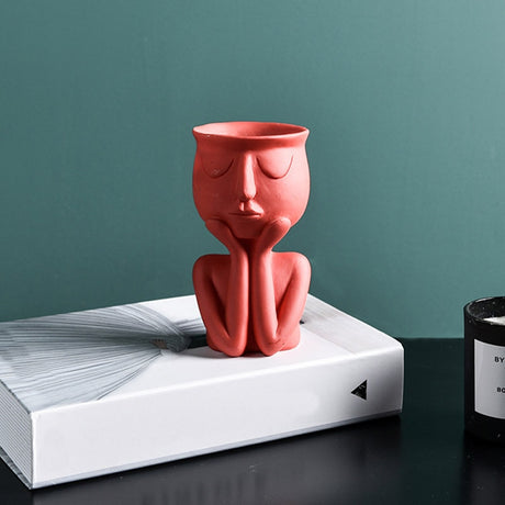 Creative Humanoid Ceramic Flower Pot