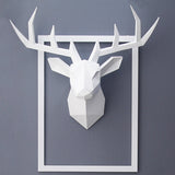 3D Animal Head Wall Hanging Sculpture