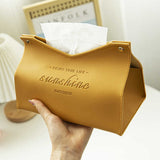 Nordic Leather Tissue Box