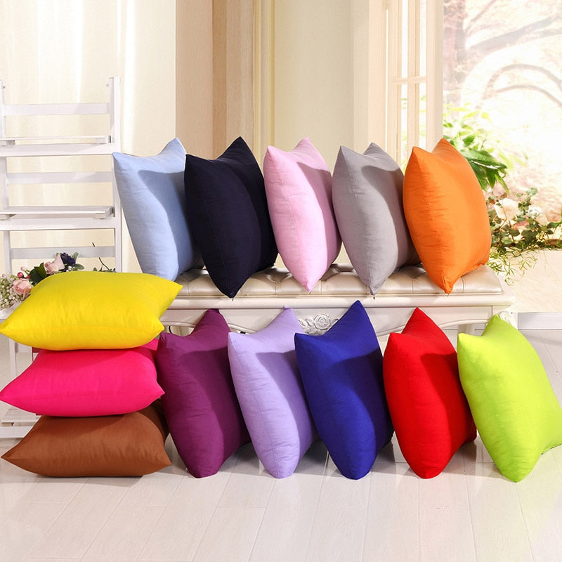 Vibrant Candy Color Pillow Covers